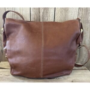Carla Marchi Italia Hobo Purse Brown Leather BOHO
